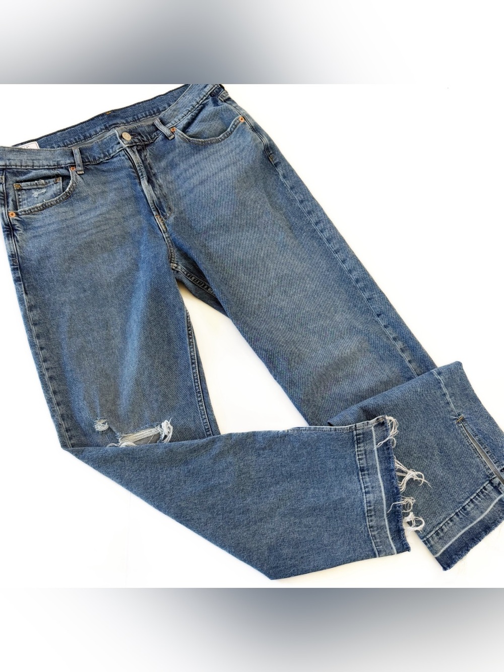 Gap Jeans Womens 29 8 90s Loose Mid Rise Raw Hem - Picture 2 of 11